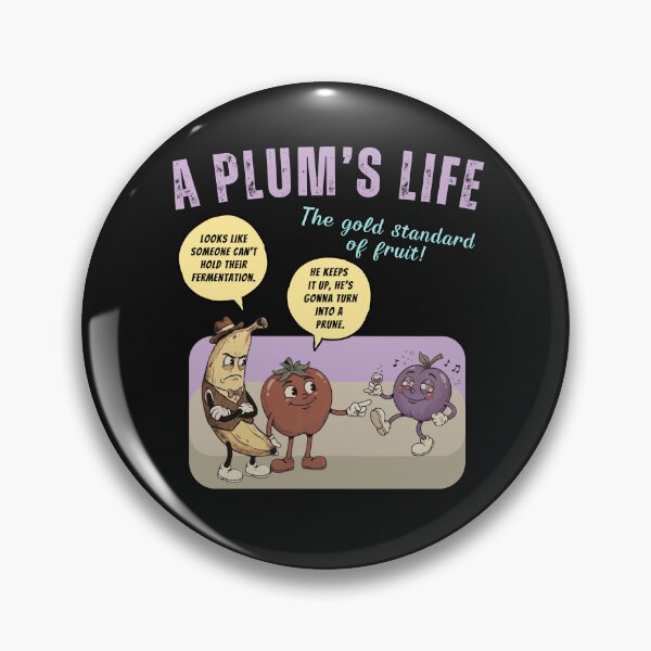 Item preview, A Plum’s Life: Rubber Hose Cartoon Fruit Satire T-Shirt designed and sold by Guilty Kick.