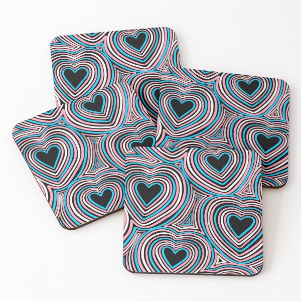 Item preview, Trans Pride Heart Doodles designed and sold by Don-A-Hue.