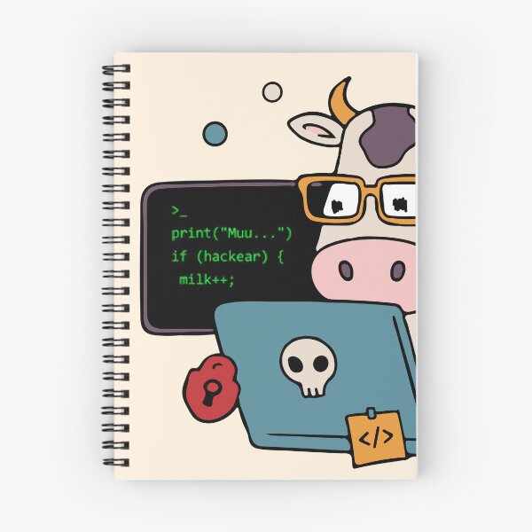 Item preview, Hacker Cow designed and sold by SillyMeltdown.
