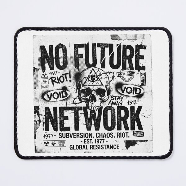 Item preview, NO FUTURE NETWORK - Underground Streetwear Skull Graphic designed and sold by HumanCreator.