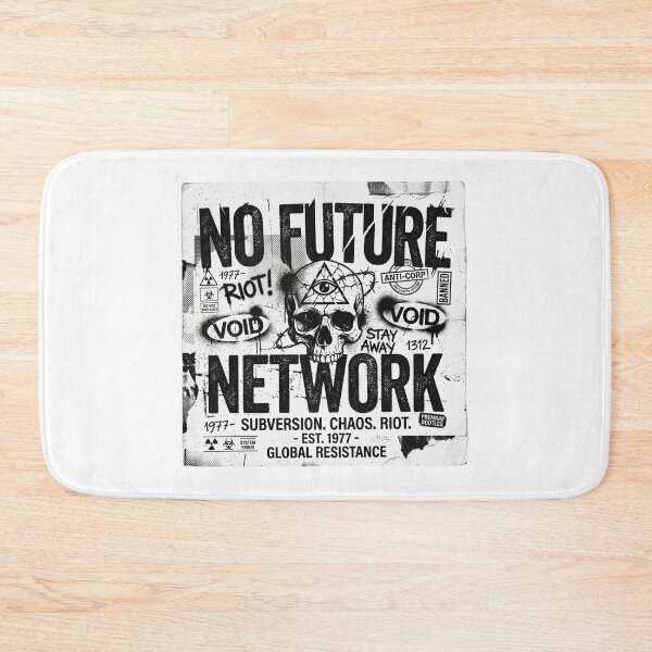 Item preview, NO FUTURE NETWORK - Underground Streetwear Skull Graphic designed and sold by HumanCreator.