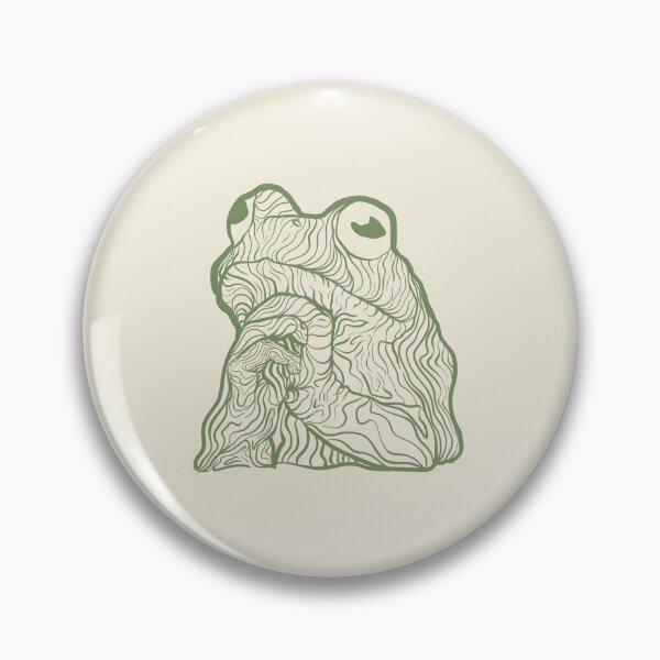Item preview, Psychedelic Praying Toad, Frog Green Line Art, Swamp Trip Art designed and sold by Digital Vector GB.