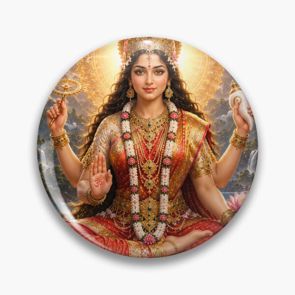 Item preview, Siddhidatri Goddess Navratri Art | Dussehra Divine Shakti Wall Decor | Sacred Hindu Poster designed and sold by Homyar.
