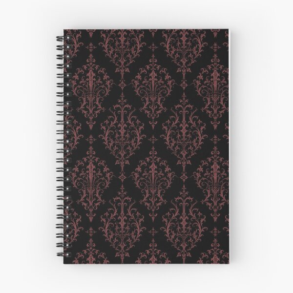 Item preview, Burgundy & Black Gothic Damask Pattern – Dark Victorian & Vampire Aesthetic designed and sold by cabuks.
