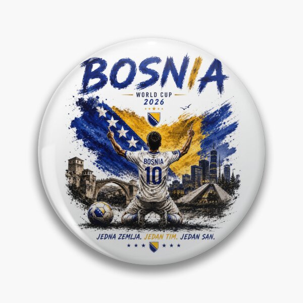 Item preview, Bosnia Football Team World Cup 2026 Design | Bosnia and Herzegovina Soccer Fan Art designed and sold by allin14fun.