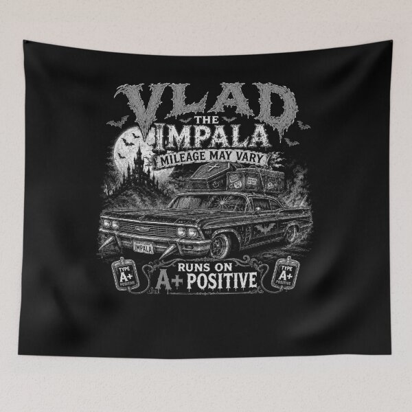 Item preview, VLAD THE IMPALA COLLECTION: A+ B&W CLASSIC VIBES designed and sold by WheelieGdArt.