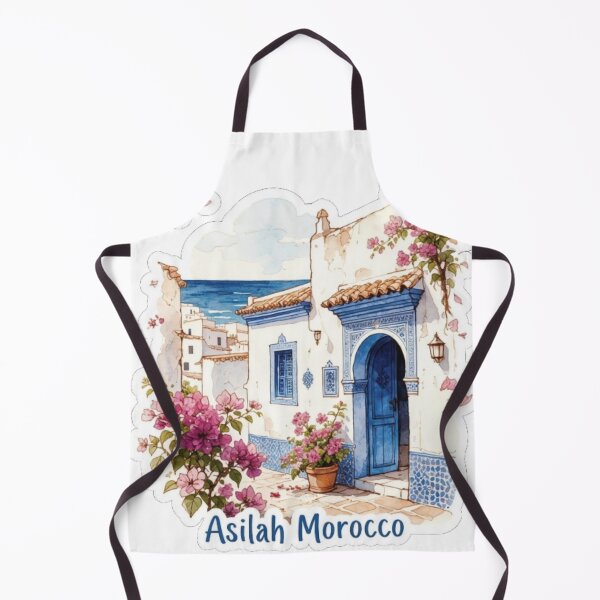 Aperçu de l'œuvre Asilah Morocco Coastal Medina créée et vendue par Modefissi.