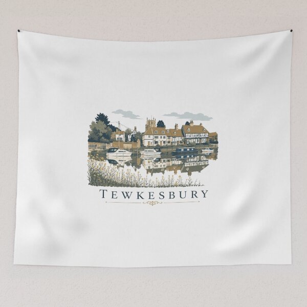 Item preview, Tewkesbury, Gloucestershire River Avon design  designed and sold by WheresTheTShirt.