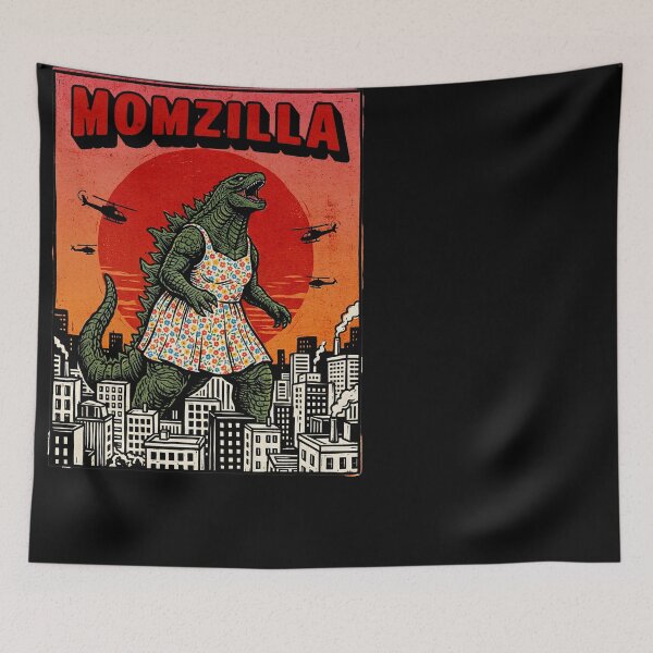 Item preview, Momzilla Monster Mother Humorous Kaiju Stomp designed and sold by d247.
