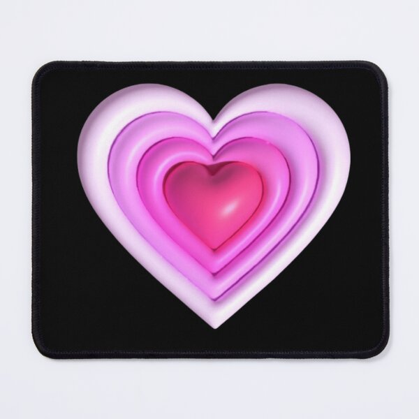 Item preview, 3D Puffy Heart | Cute Plastic Pastel Y2K designed and sold by Rawafi Art Studio.