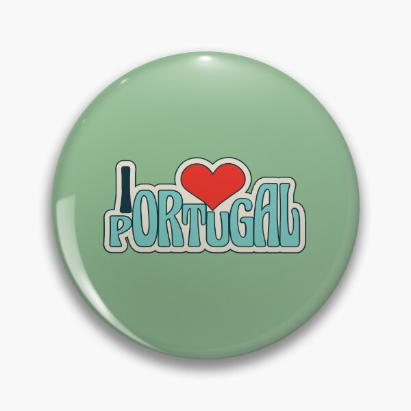 Item preview, I Love Portugal Retro Groovy Heart Design designed and sold by debbiebento.