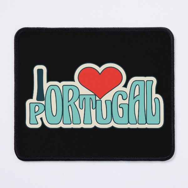 Item preview, I Love Portugal Retro Groovy Heart Design designed and sold by debbiebento.