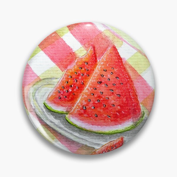 Item preview, Watermelon Picnic Watercolor Illustration | Cozy Summer Art designed and sold by Moo Ilustra.