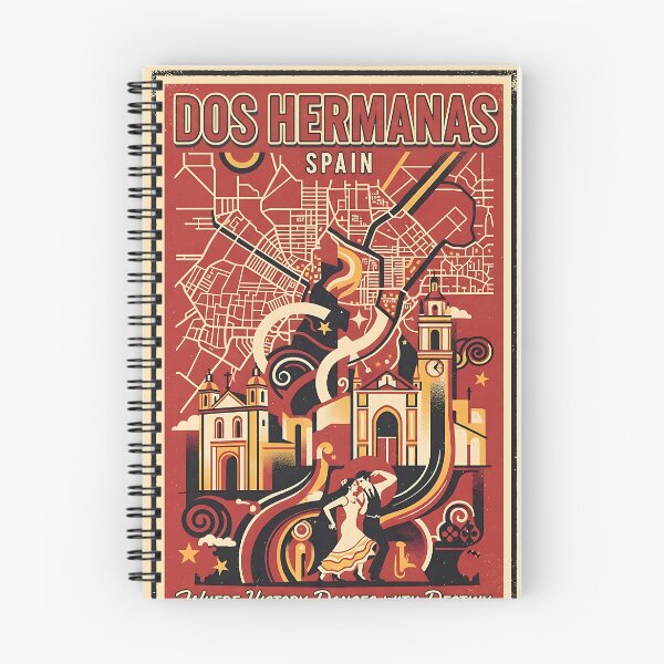 Item preview, Dos Hermanas Spain 1950s Vintage Travel Tourism designed and sold by TravelersGems.