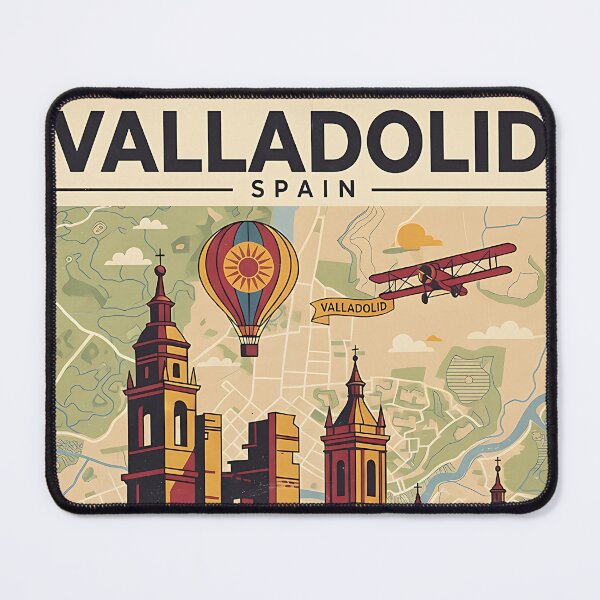 Item preview, Valladolid Spain 1950s Vintage Travel Tourism designed and sold by TravelersGems.