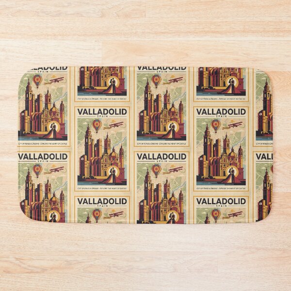 Item preview, Valladolid Spain 1950s Vintage Travel Tourism designed and sold by TravelersGems.