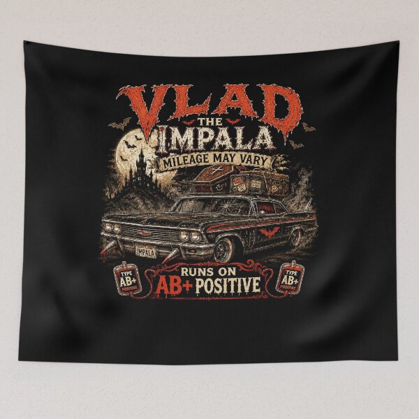 Item preview, VLAD THE IMPALA COLLECTION: AB+ POSITIVE designed and sold by WheelieGdArt.