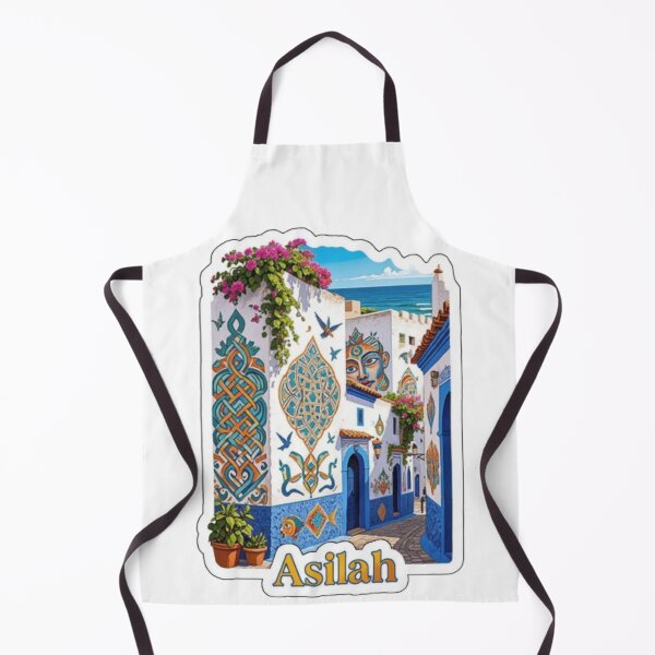Aperçu de l'œuvre Asilah Morocco Coastal Medina  créée et vendue par Modefissi.