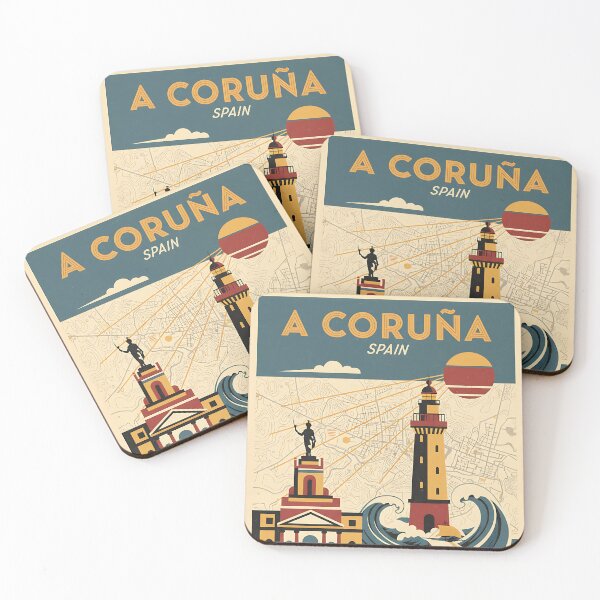 Item preview, A Coruña Spain 1950s Vintage Travel Tourism designed and sold by TravelersGems.