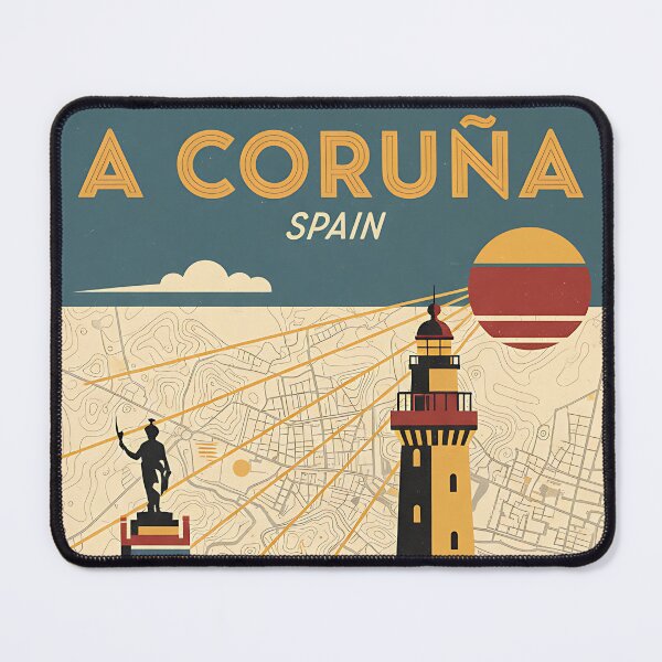 Item preview, A Coruña Spain 1950s Vintage Travel Tourism designed and sold by TravelersGems.
