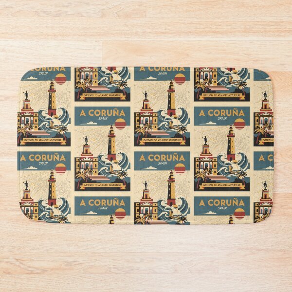 Item preview, A Coruña Spain 1950s Vintage Travel Tourism designed and sold by TravelersGems.