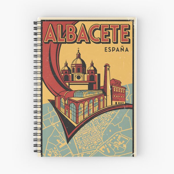 Item preview, Albacete Spain 1950s Vintage Travel Tourism designed and sold by TravelersGems.