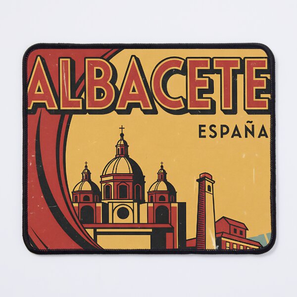 Item preview, Albacete Spain 1950s Vintage Travel Tourism designed and sold by TravelersGems.