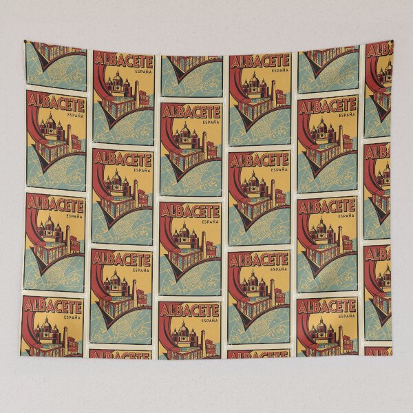 Item preview, Albacete Spain 1950s Vintage Travel Tourism designed and sold by TravelersGems.
