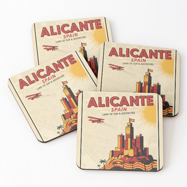 Item preview, Alicante Spain 1950s Vintage Travel Tourism designed and sold by TravelersGems.