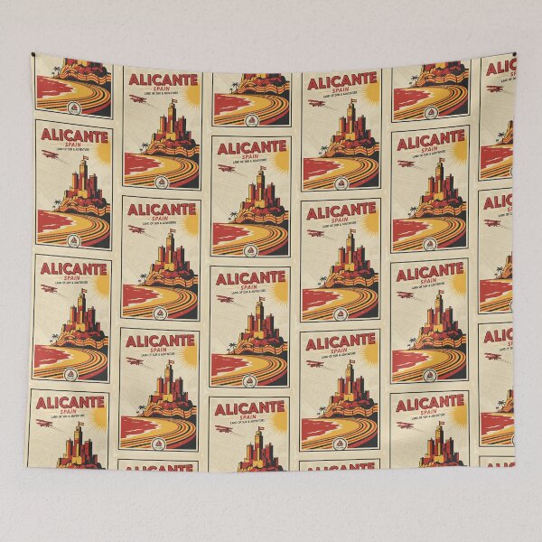 Item preview, Alicante Spain 1950s Vintage Travel Tourism designed and sold by TravelersGems.