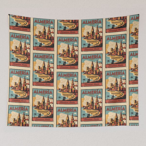 Item preview, Almería Spain 1950s Vintage Travel Tourism designed and sold by TravelersGems.