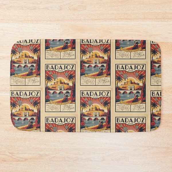 Item preview, Badajoz Spain 1950s Vintage Travel Tourism designed and sold by TravelersGems.