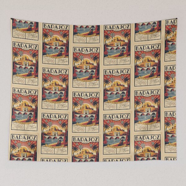 Item preview, Badajoz Spain 1950s Vintage Travel Tourism designed and sold by TravelersGems.