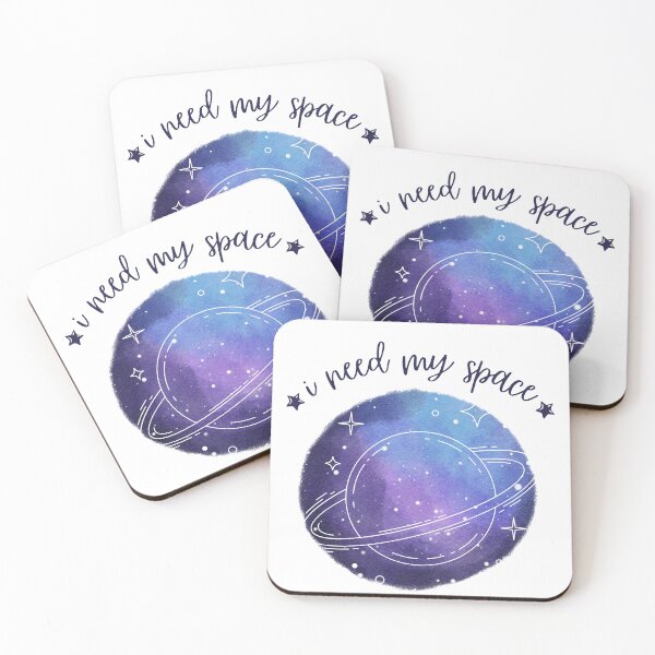 Item preview, I Need My Space Aesthetic Planet Doodle Introvert Quote  designed and sold by AestHenni17.