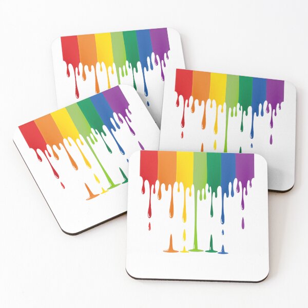 Item preview, Rainbow Dripping Paint Liquid Abstract Art designed and sold by SolutionsArt.