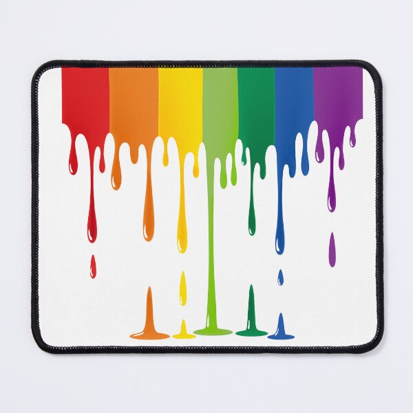 Item preview, Rainbow Dripping Paint Liquid Abstract Art designed and sold by SolutionsArt.