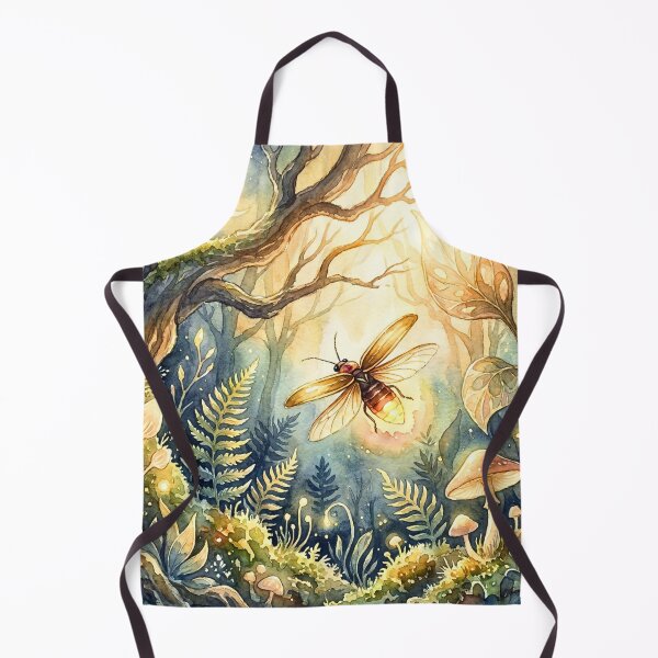 Item preview, Moonlit Firefly Forest Fantasy Watercolor designed and sold by Petal & Pattern Co.