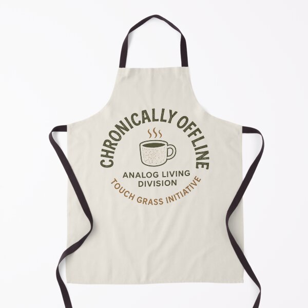 Item preview, Chronically Offline Analog Living Coffee Aesthetic Shirt designed and sold by Fangtasia77.