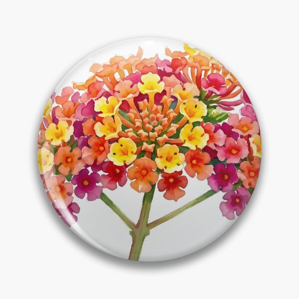 Item preview, Lantana flower multicolored  designed and sold by Mia's Menagerie.
