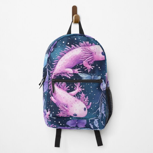 Item preview, Cosmic Axolotl and Jellyfish Dream Celestial Aquatic Pattern designed and sold by dcohea.