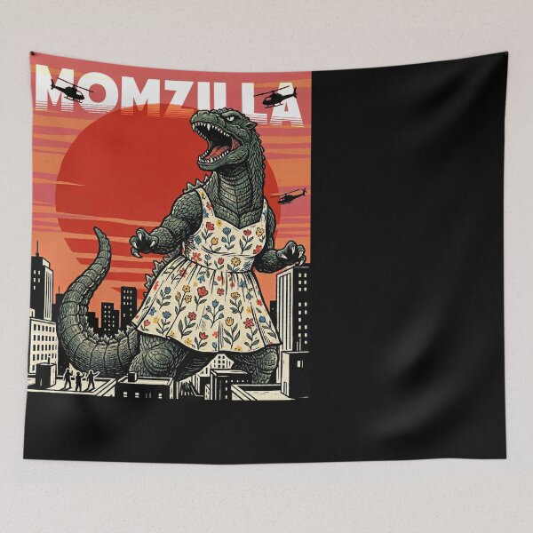 Item preview, Momzilla Roaring Monster Mother City Floral Dress designed and sold by d247.