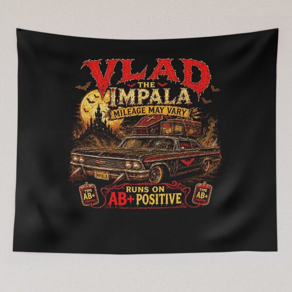 Item preview, VLAD THE IMPALA COLLECTION: AB+ HI-VIBES 60'S 70'S CLASSIC designed and sold by WheelieGdArt.