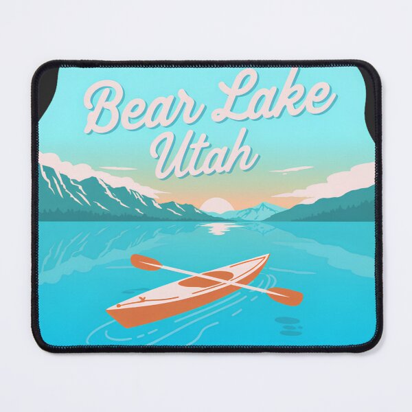 Item preview, Bear Lake Utah Kayak Adventure – Retro Lake Travel Nature Design designed and sold by ArcticFoxStudio.