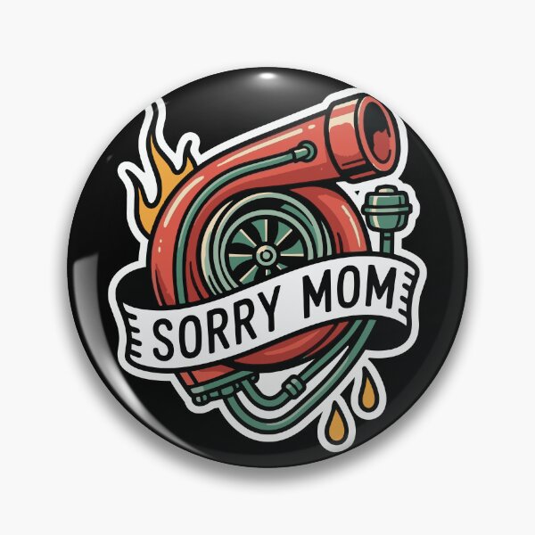 Item preview, Racing - Sorry Mom Turbo Tattoo - Racing T-Shirt designed and sold by RaceDayRags.