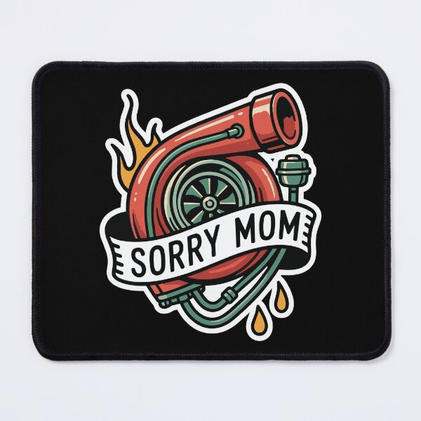 Item preview, Racing - Sorry Mom Turbo Tattoo - Racing T-Shirt designed and sold by RaceDayRags.