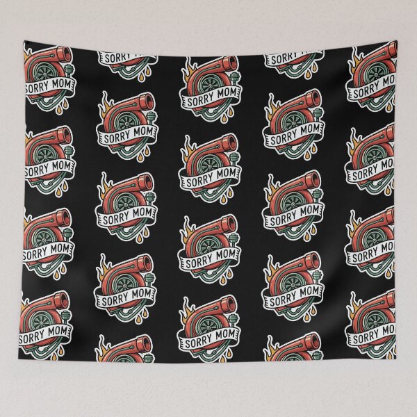Item preview, Racing - Sorry Mom Turbo Tattoo - Racing T-Shirt designed and sold by RaceDayRags.