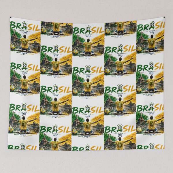 Item preview, Brazil Football Team World Cup 2026 Design | Brazil Soccer Fan Art for True Supporters designed and sold by allin14fun.
