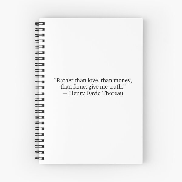 Item preview, Rather Than Love, Than Money, Than Fame, Give Me Truth — Henry David Thoreau Quote designed and sold by The Prose Atelier.