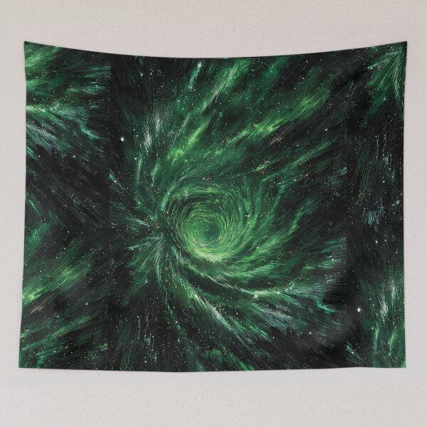 Item preview, Emerald Green Galaxy Spiral Vortex designed and sold by greatlakesea.