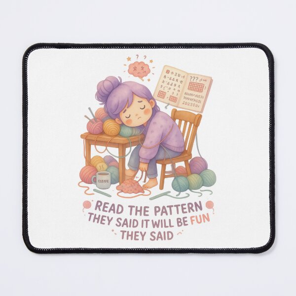 Item preview, Read the Pattern They Said It Will Be Fun They Said – Funny Crochet Meltdown Sticker designed and sold by EverStitchStudio ★★★★★.